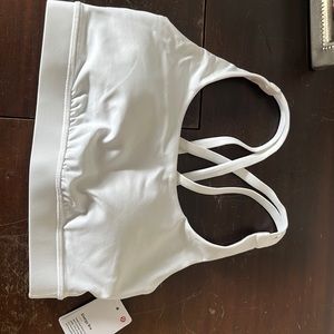 Lululemon energy bra, white, size 4